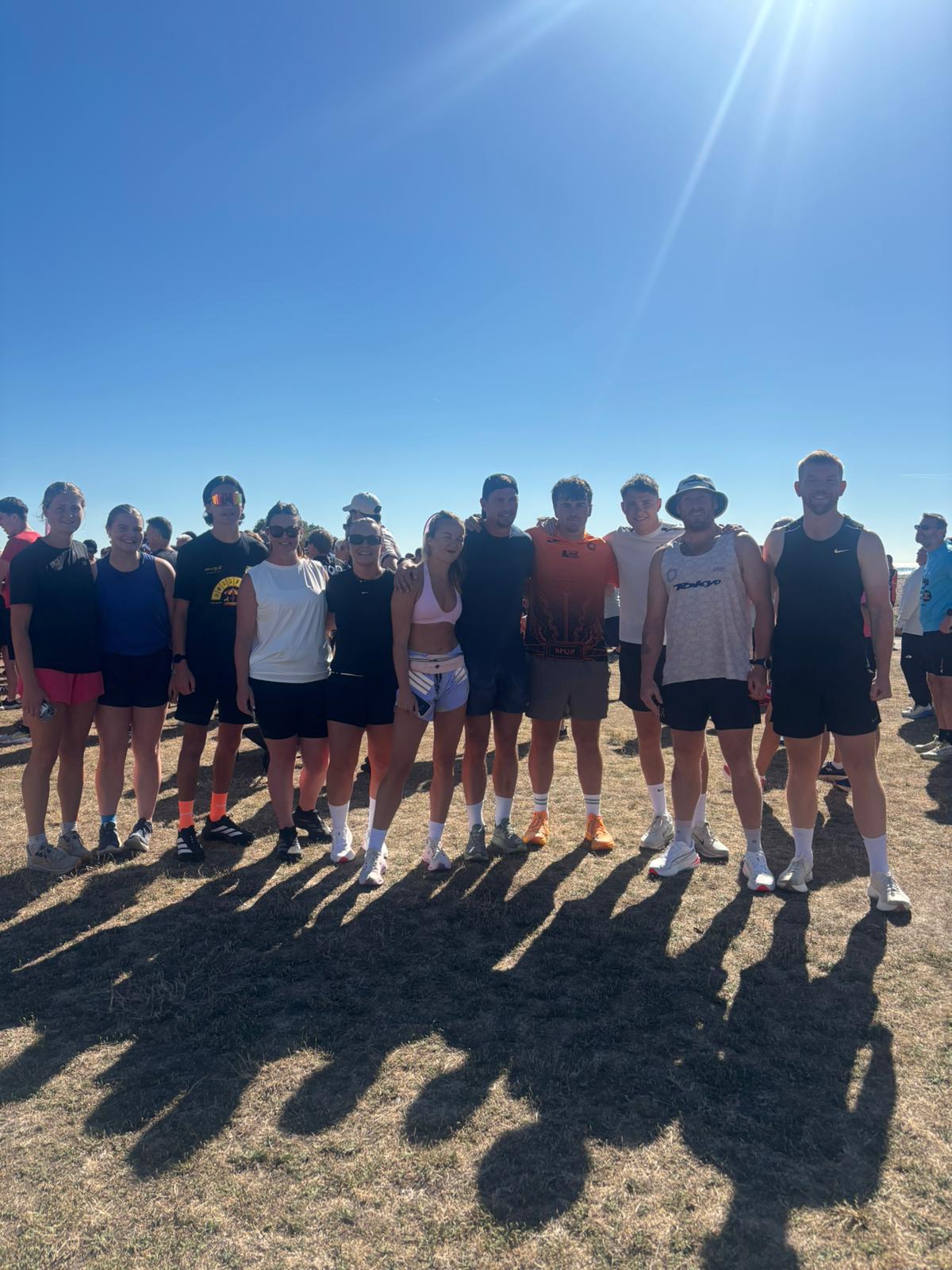 Mongeham Tri Club members enjoying training together